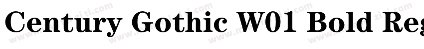Century Gothic W01 Bold Regular字体转换